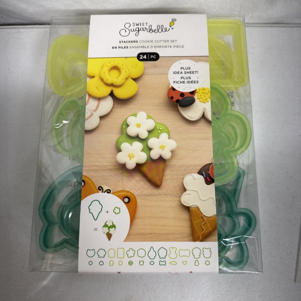 Sweet Sugarbelle Stackers Mini Cookie Cutter Set, 24 pc Food Safe Plastic